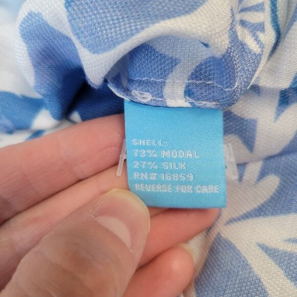 J. Mclaughlin Floral Button Up Tie Dress Women's Small - Picture 8 of 9